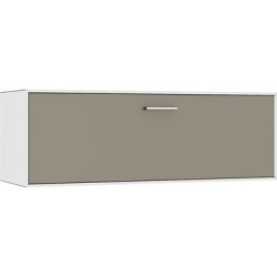 mauser Caisson suspendu, 1 casier bar, largeur 1155 mm, blanc pur / gris beige
