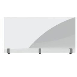 magnetoplan Cloison hygiénique en acrylique, h x p 600 x 70 mm, largeur 1200 mm, avec 3 supports