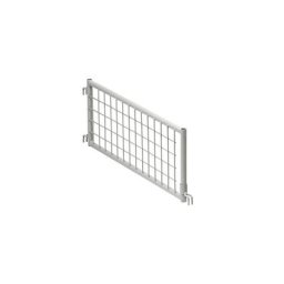 Séparation grillagée, pour caisse-palette grillagée industrielle, version basse, gris pierre RAL 7030