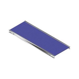 Gura Petit transporteur à cadre en aluminium et rouleaux en plastique, largeur voie 500 mm, entraxe 25 mm, longueur 1,5 m