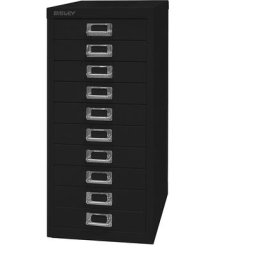 BISLEY MultiDrawer™ série 29, format A4, 10 tiroirs, noir