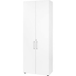eurokraft pro RENATUS - Armoire pour bureau, 5 tablettes, 6 hauteurs de classeurs, blanc