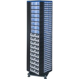 eurokraft pro Support rotatif VARIOPLUS PRO, h x l x p 1870 x 445 x 445 mm, 282 tiroirs, 212 séparateurs
