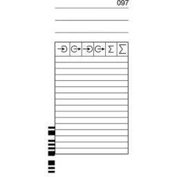 Cartes de pointage, pour K 675, lot de 200, h x l 184 x 86 mm