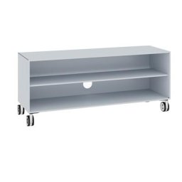mauser Support sur roulettes pour téléviseur, 1 tablette, aluminium