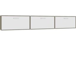 mauser Ensemble suspendu de casiers bar, 3 casiers, gris beige / blanc pur