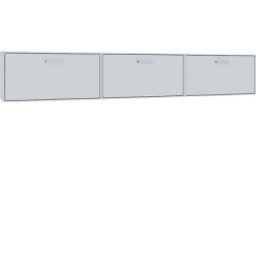 mauser Ensemble suspendu de casiers bar, 3 casiers, aluminium
