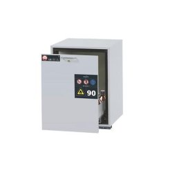 asecos Armoire pour produits dangereux résistante au feu 90 minutes, h x l 800 x 593 mm, tiroir, support en tôle perforée