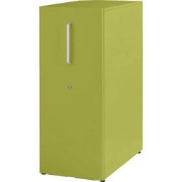 BISLEY Meuble de rangement Tower™ 3, avec plateau de finition, version droitière, 3 tablettes, vert