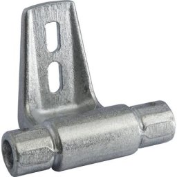 KRAUSE Supports intermédiaires, lot de 2, pour rails en tube rond, aluminium, 5 lots et +
