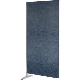 Cloison modulaire, élément textile, h x l x p 1750 x 800 x 450 mm, bleu