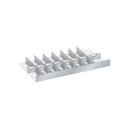 LISTA Kit de compartimentation pour tiroirs, largeur 1000 mm, 8 parois à fentes, 8 séparations métalliques