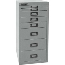 BISLEY MultiDrawer™ série 29, format A4, 8 tiroirs, argent