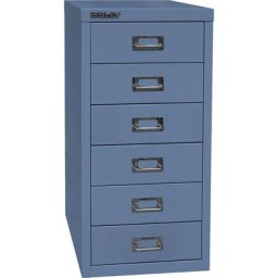 BISLEY MultiDrawer™ série 29, format A4, 6 tiroirs, bleu