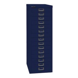 BISLEY MultiDrawer™ série 39, format A4, 15 tiroirs, bleu oxford