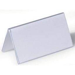 DURABLE Badge de table en film dur, en forme de toit, h x l 52/104 x 100 mm, lot de 75