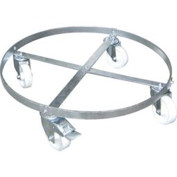 eurokraft pro Plateau roulant pour fût, galvanisé, pour fût de Ø max. 600 mm, hauteur de chargement 162 mm
