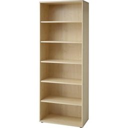 eurokraft pro ANNY - Rayonnage de bureau, 5 tablettes, h x l x p 2156 x 800 x 400 mm, façon érable