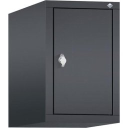 C+P Rehausse pour armoire CLASSIC, 1 compartiment, largeur compartiment 300 mm, gris noir