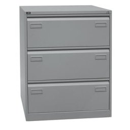 BISLEY Classeur pour dossiers suspendus LIGHT, à 2 rangées, 3 tiroirs, format A4, argent