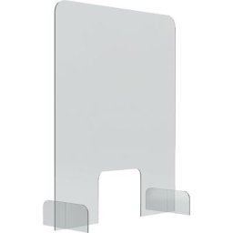 magnetoplan Panneau de protection pour comptoir et table, verre acrylique transparent, épaisseur 5 mm, h x l x p 845 x 670 x 240 mm