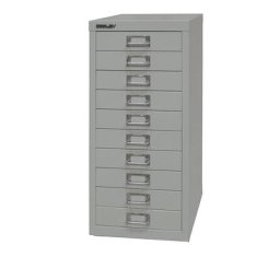 BISLEY MultiDrawer™ série 29, format A4, 10 tiroirs, gris clair
