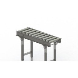 Gura Transporteur à rouleaux, cadre en acier et rouleaux en acier galvanisé, largeur voie 300 mm, entraxe des essieux 100 mm, longueur 1 m