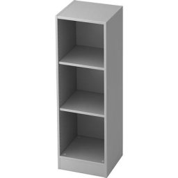 FINO - Rayonnage de bureau, 2 tablettes, largeur 406 mm, gris clair