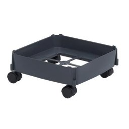 Plateau roulant, force max. 80 kg, pour capacité 90 l, roulettes pour moquettes
