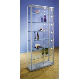 eurokraft pro Vitrine design, version vitrine collectionneur, h x l x p 1800 x 820 x 250 mm, avec éclairage basse tension