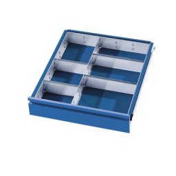 RAU Kit de compartimentation pour tiroirs, 1 cloison, 4 séparateurs, pour hauteur tiroirs 120 + 150 mm