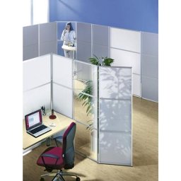 eurokraft pro Cloison et paravent modulaire, h x l x p 1800 x 1000 x 18 mm, MDF aluminium