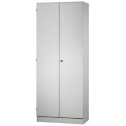 FINO - Armoire de bureau, 4 tablettes, h x l x p 2004 x 800 x 420 mm, gris clair