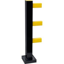 Rambarde de protection BLACK BULL Hybride, l x h 100 x 1040 mm, potelet pour l'intérieur