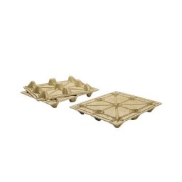 Palette-conteneur en aggloméré, avec 9 pieds, charge max. 900 kg, L x l 1140 x 1140 mm, lot de 10