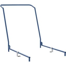 Barre de poussée, pour socle roulant en bois, forme ergonomique