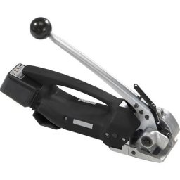 Machine à cercler sur accumulateur pour feuillard en PP ou PET, semi-automatique, entrée de gamme, pour largeur ruban 10 - 19 mm