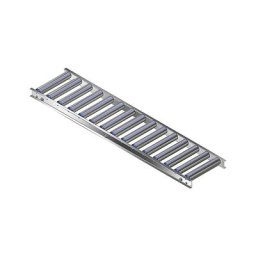 Gura Transporteur à rouleaux pour charges légères, cadre et rouleaux en aluminium, largeur voie 300 mm, entraxe 100 mm, longueur 1,5 m