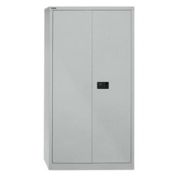 BISLEY Armoire à portes battantes UNIVERSAL, h x l x p 1806 x 914 x 400 mm, 3 tablettes, 4 hauteurs de classeurs, argent