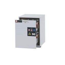 asecos Armoire pour produits dangereux résistante au feu 90 minutes, h x l 800 x 593 mm, tiroir, support en tôle perforée, niveau coulissant