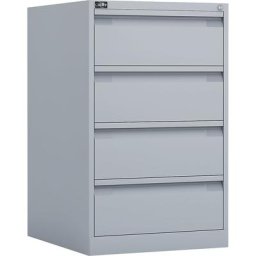 BISLEY Armoire à fiches ECO, format A5, 2 rangées, 4 tiroirs, gris clair