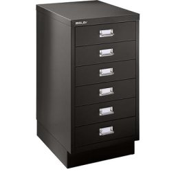 BISLEY MultiDrawer™ série 39, avec socle, format A3, 6 tiroirs, noir