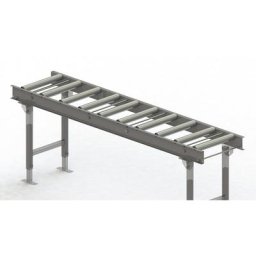 Gura Transporteur à rouleaux, cadre en acier et rouleaux en acier galvanisé, largeur voie 400 mm, entraxe des essieux 200 mm, longueur 2 m
