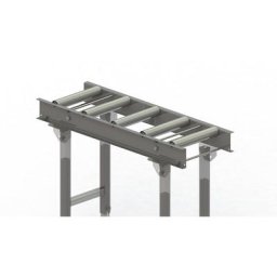 Gura Transporteur à rouleaux, cadre en acier et rouleaux en acier galvanisé, largeur voie 300 mm, entraxe des essieux 200 mm, longueur 1 m