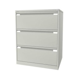 BISLEY Classeur pour dossiers suspendus à 2 rangées, 3 tiroirs, format A4, blanc pur