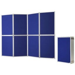 magnetoplan Tableau de présentation repliable, sac de transport inclus, hxlxp 1810 x 2440 x 20 mm