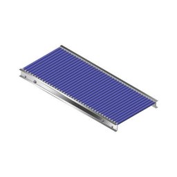 Gura Petit transporteur à cadre en aluminium et rouleaux en plastique, largeur voie 400 mm, entraxe 25 mm, longueur 1 m