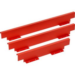 Mini-paroi arrière métallique, pour fixation sur plateau de table, largeur plateau 900 mm