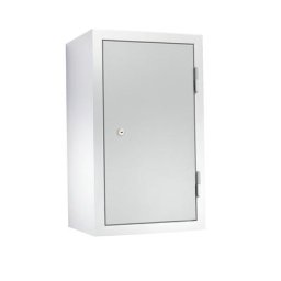 eurokraft basic Armoire murale d'atelier, h x l x p 600 x 350 x 320 mm, portes en tôle pleine, gris clair RAL 7035