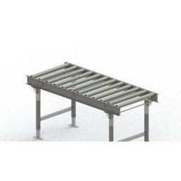Gura Transporteur à rouleaux, cadre en acier et rouleaux en acier galvanisé, largeur voie 600 mm, entraxe des essieux 125 mm, longueur 1,5 m